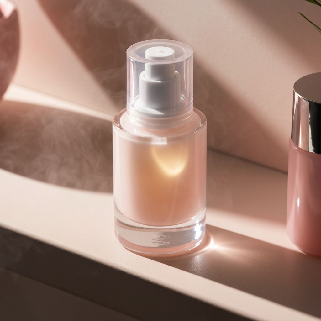 Серум за лицето против бръчки, нежна люминесцентна текстура